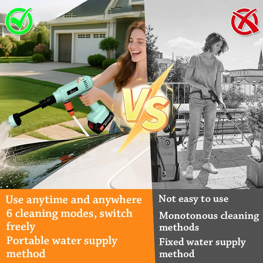 Cordless Pressure Washer Gun 6-in-1