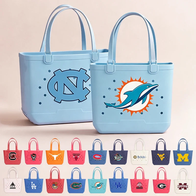 2026 New EVA Eco-Friendly Soft Insulated Beach Tote Bag Large Capacity Waterproof Durable Lightweight Removable Strap Summer