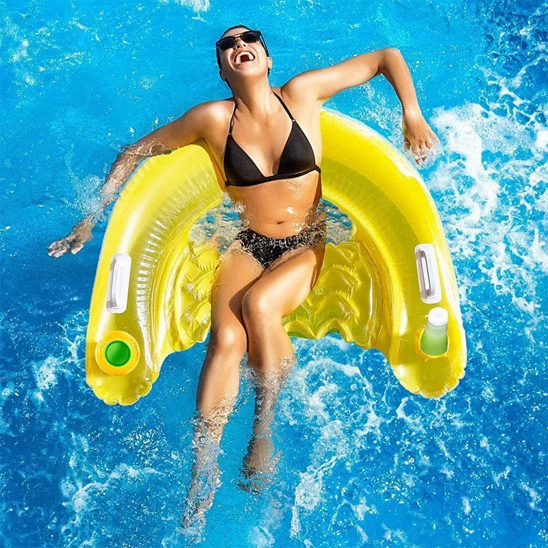 Glitter Inflatable Pool Float Recliner