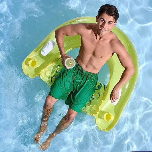 Glitter Inflatable Pool Float Recliner