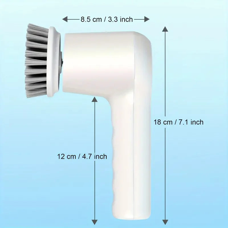 Electric Spin Scrubber with 5 Brush Heads