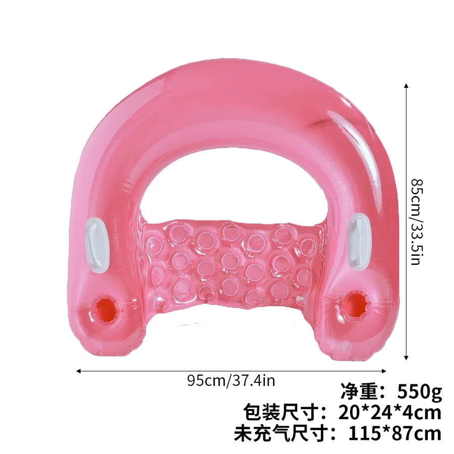 Glitter Inflatable Pool Float Recliner