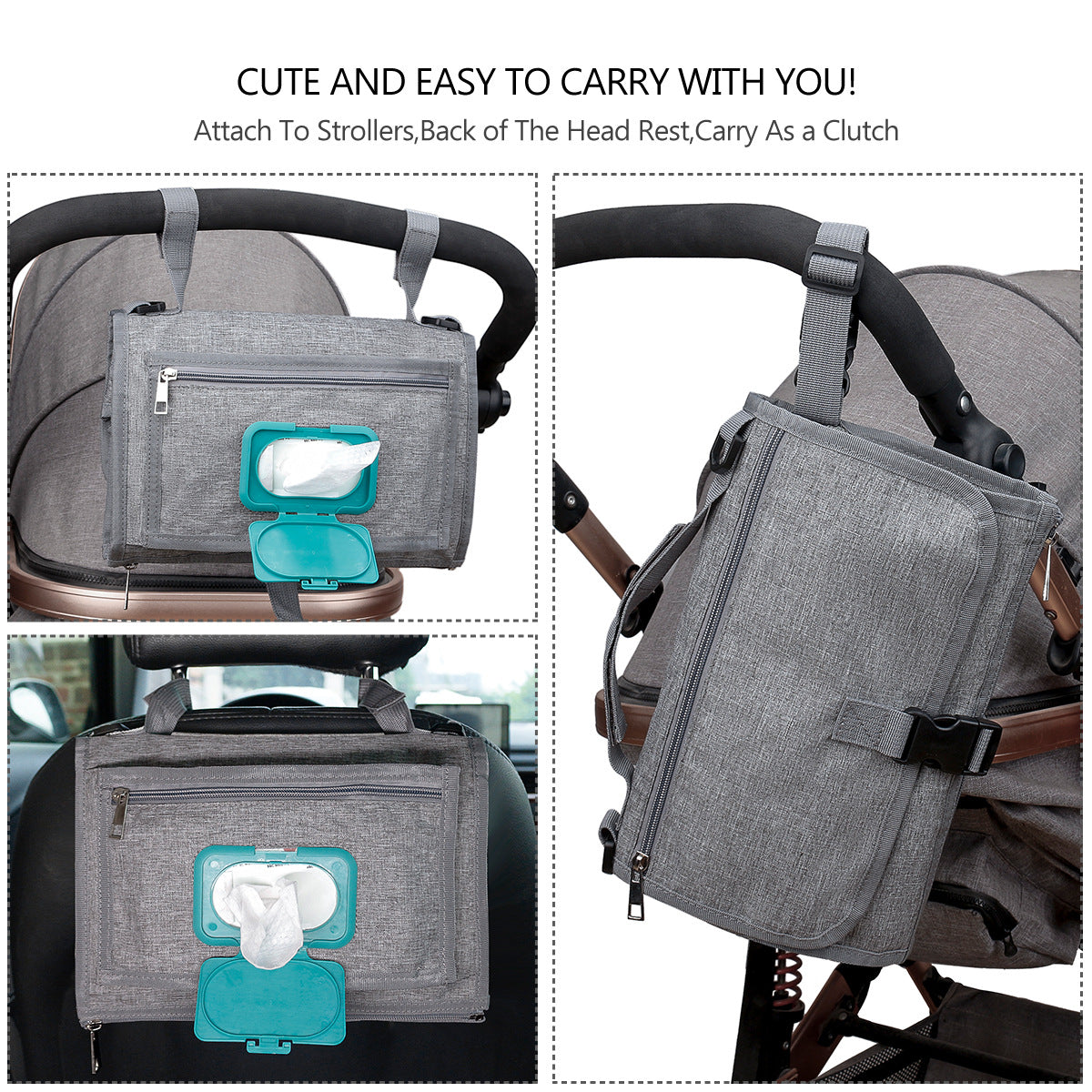 Portable Baby Changing Pad with Strap