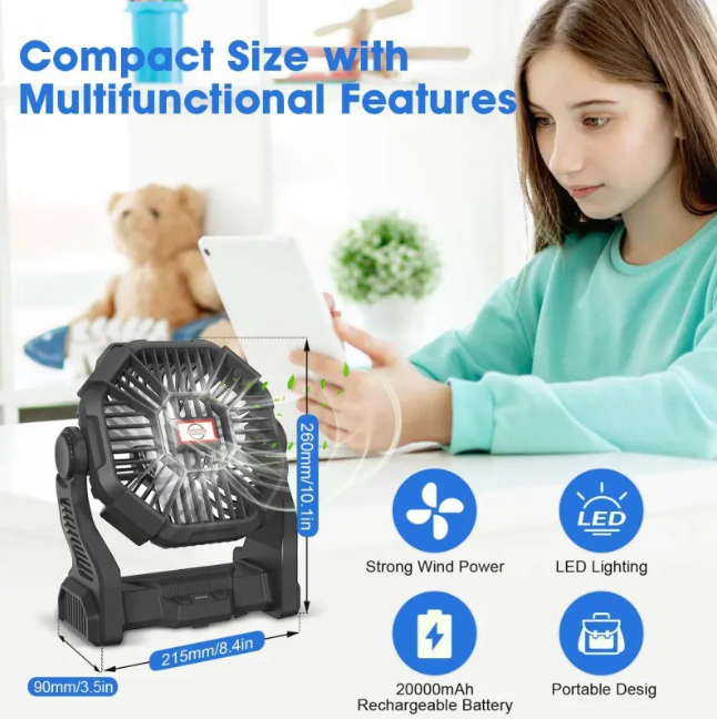 Rechargeable Outdoor Camping Fan