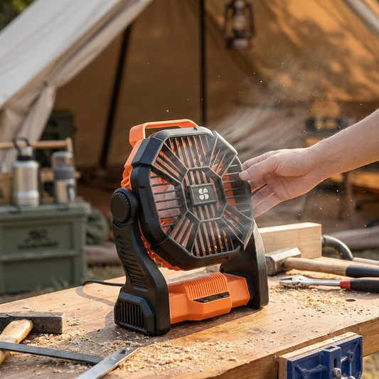 Portable Rechargeable Outdoor Camping Fan lifestyle