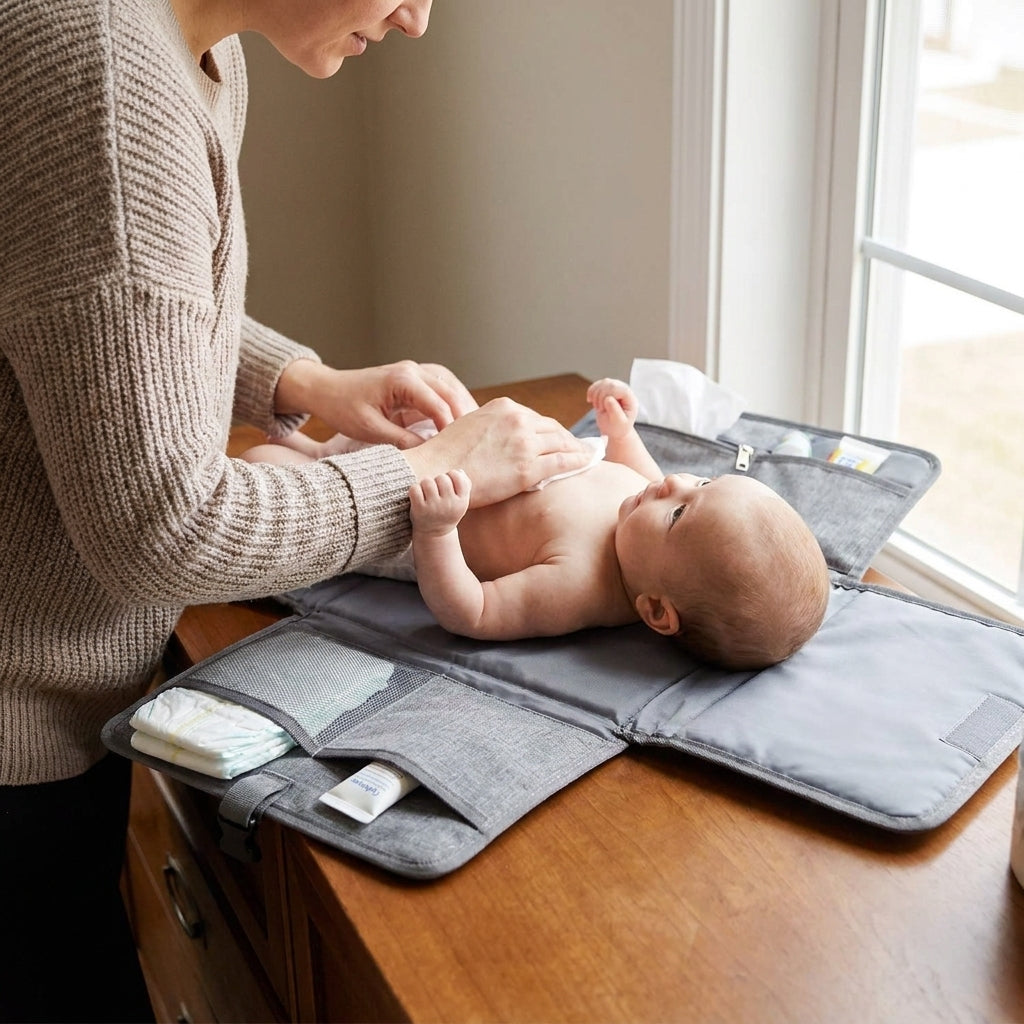 Portable Baby Changing Pad in use lifestyle