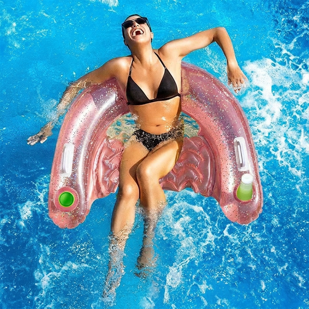 rose pool float recliner lifestyle