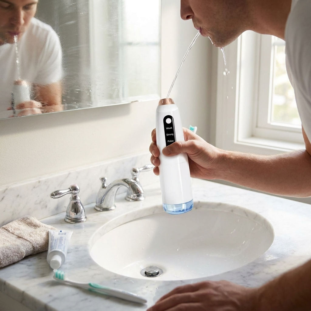 Portable Water Flosser Oral Irrigator lifestyle