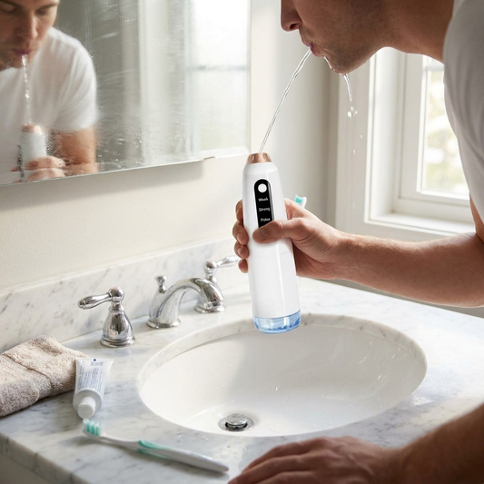 Portable Water Flosser Oral Irrigator lifestyle